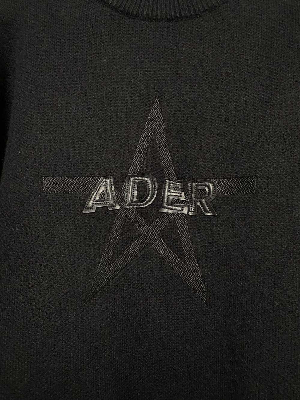 Ader Error Ader Error Black Star Big Logo Sweater - image 5