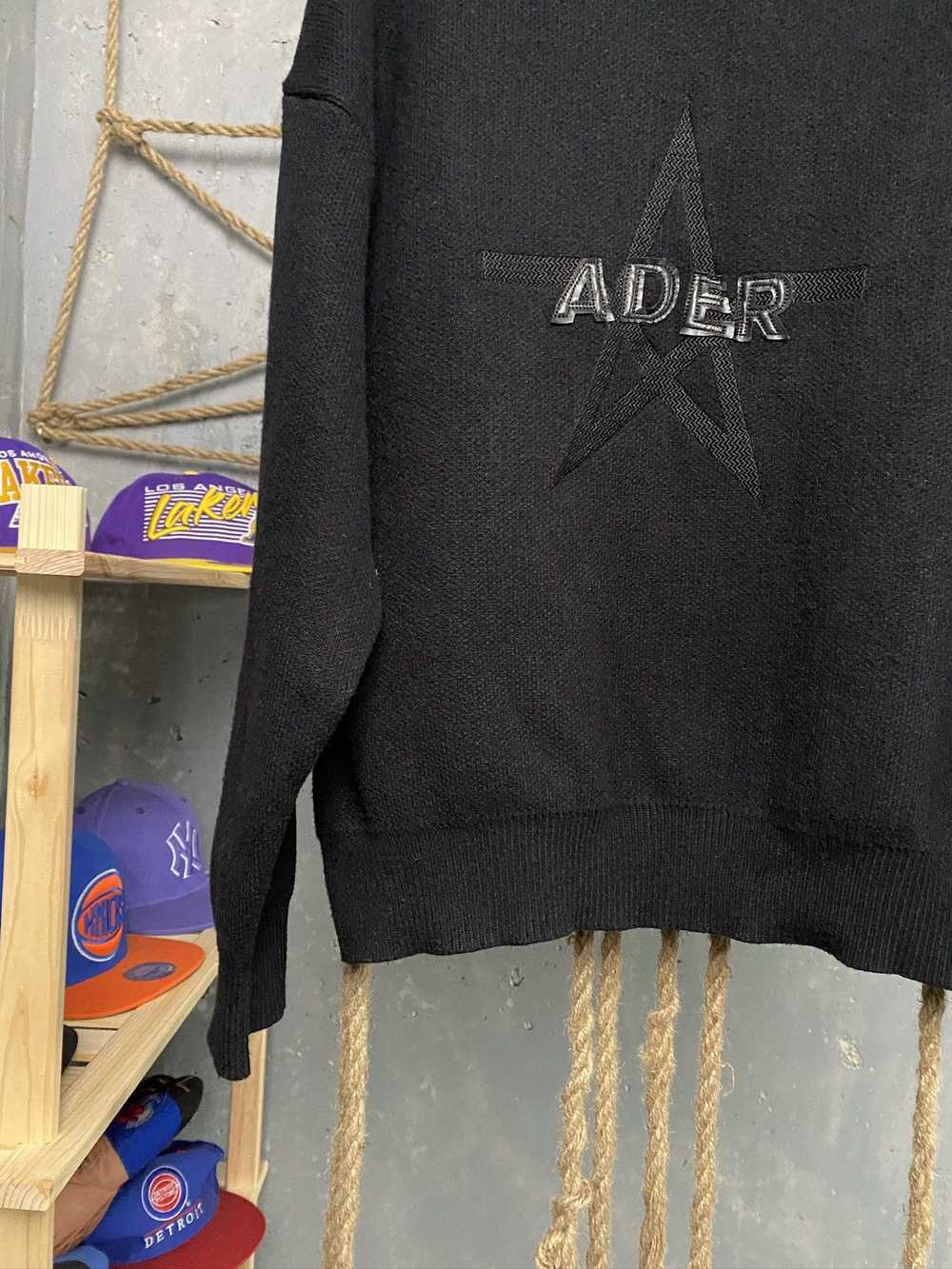 Ader Error Ader Error Black Star Big Logo Sweater - image 6