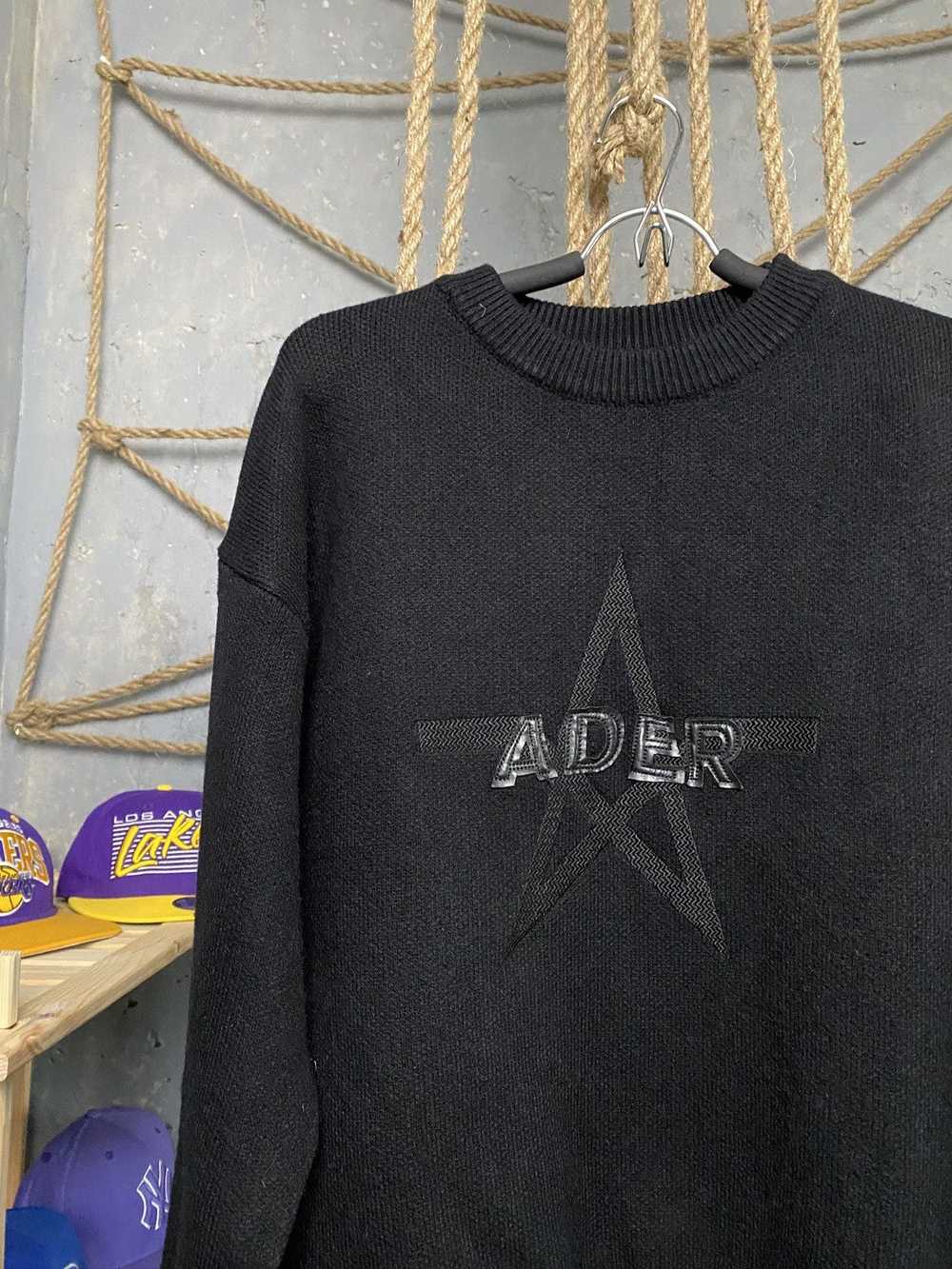 Ader Error Ader Error Black Star Big Logo Sweater - image 7