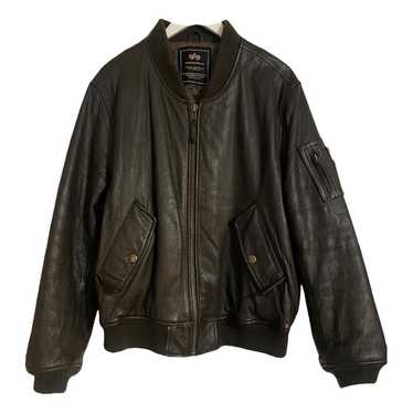 Alpha industries leather jacket - Gem Alpha industries leather jacket - Gem