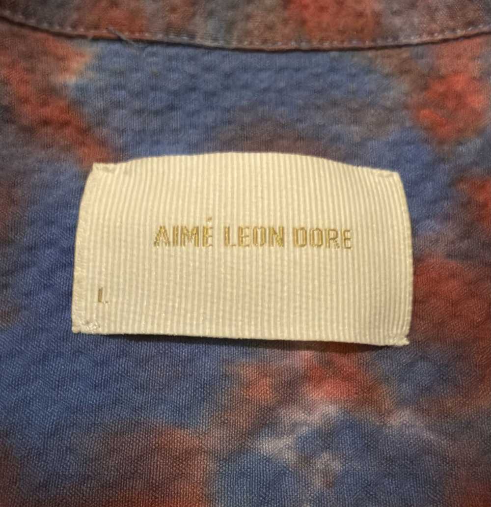 Aime Leon Dore Tie Dye Seersucker Leisure Shirt - image 2