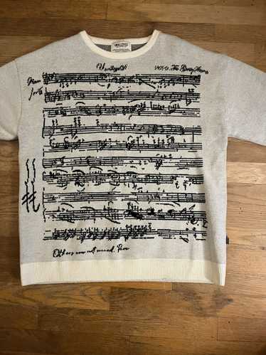 Streetwear Unalloyed Music Sheet Sweatshirt