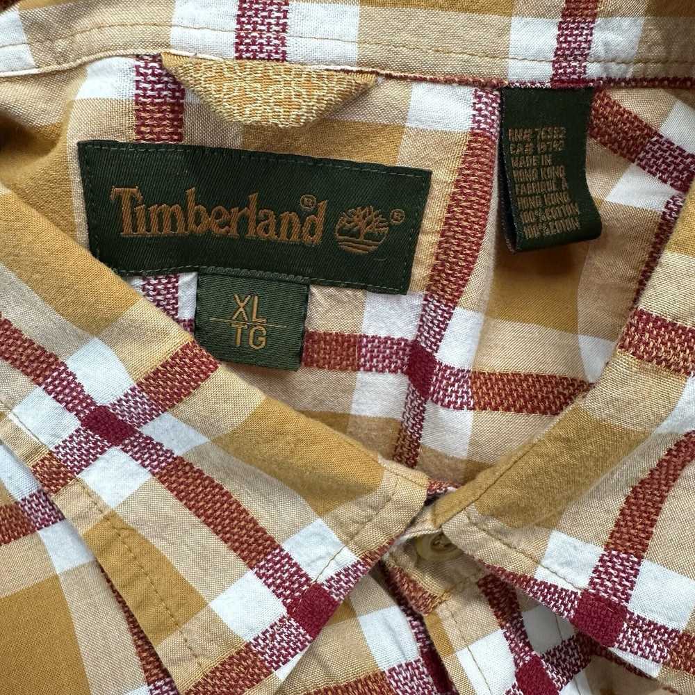 Timberland Y2K Timberland Plaid Button Up Shirt M… - image 2