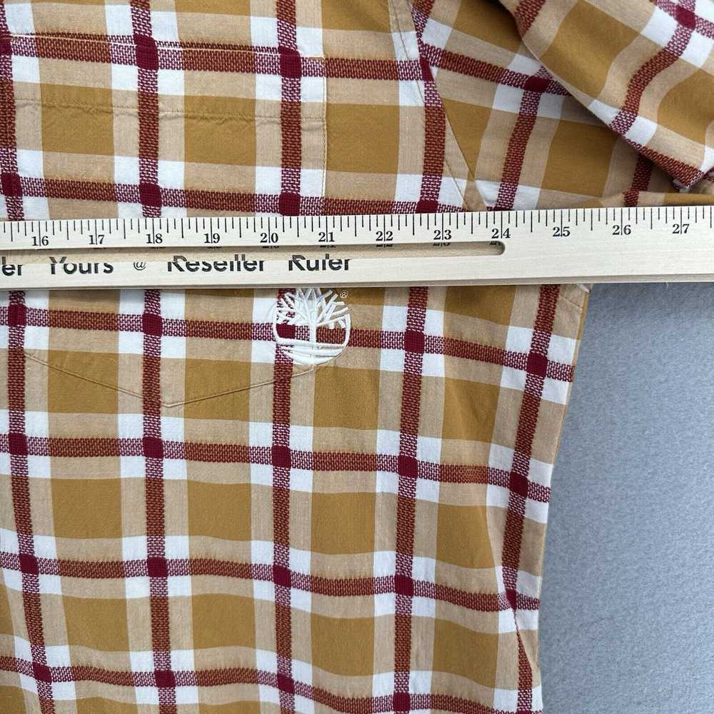 Timberland Y2K Timberland Plaid Button Up Shirt M… - image 6