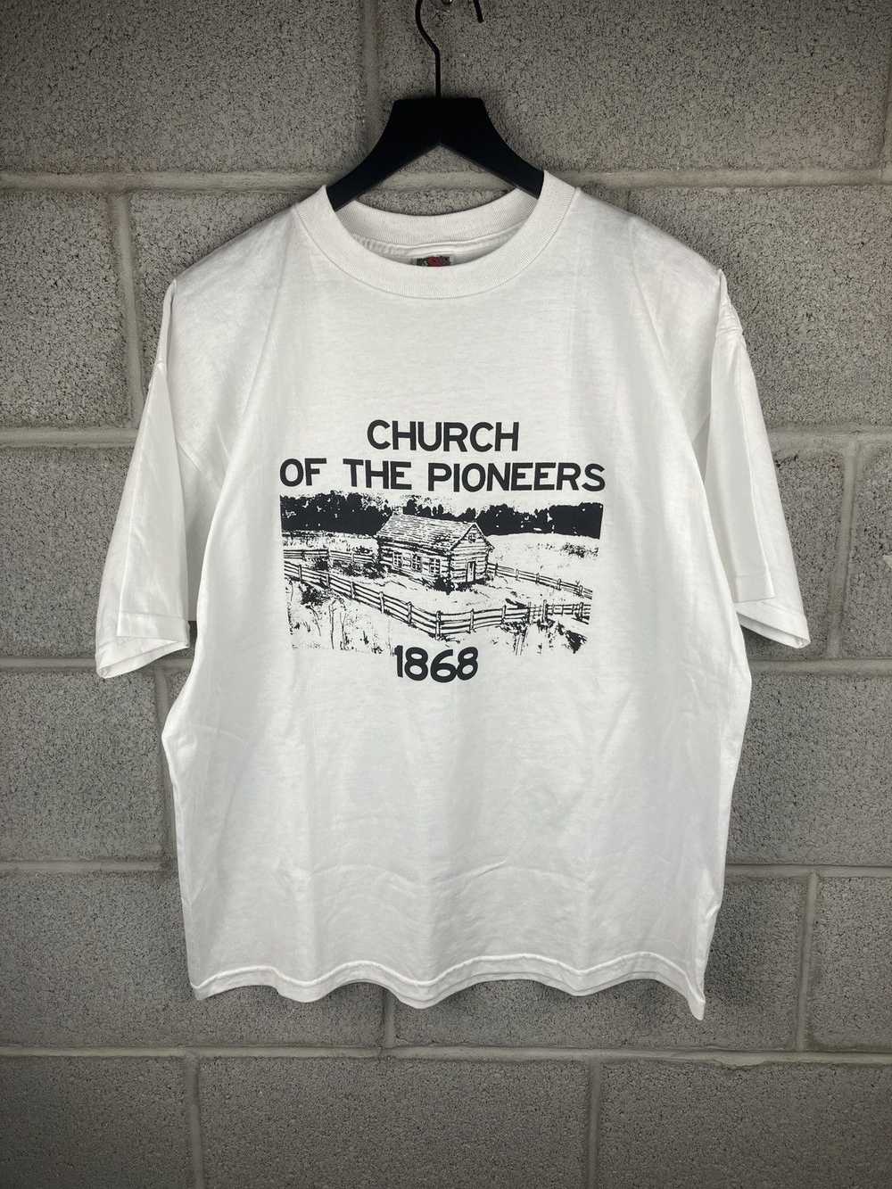 Tee × Tee Shirt × Vintage Vintage 1868 Church of … - image 1