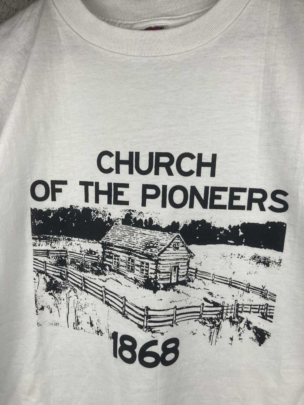 Tee × Tee Shirt × Vintage Vintage 1868 Church of … - image 3