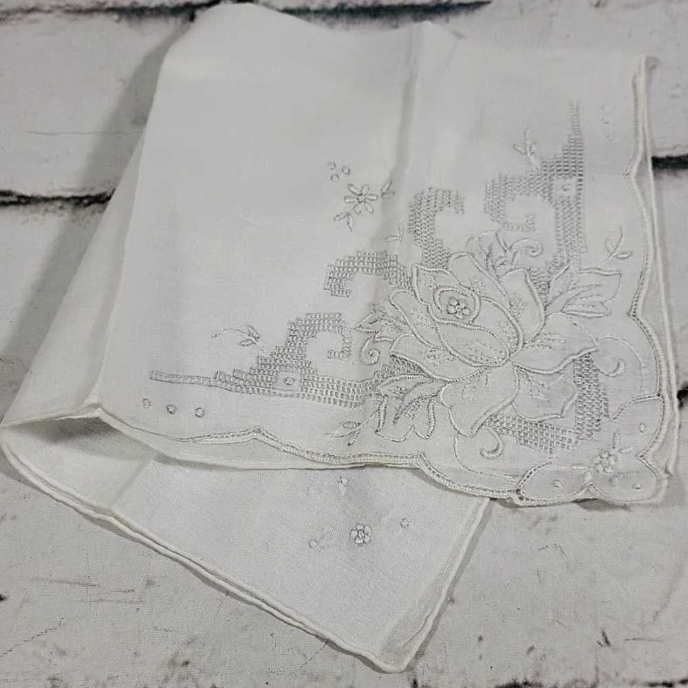 Vintage Exquisite Antique Style White Cotton Lace… - image 7