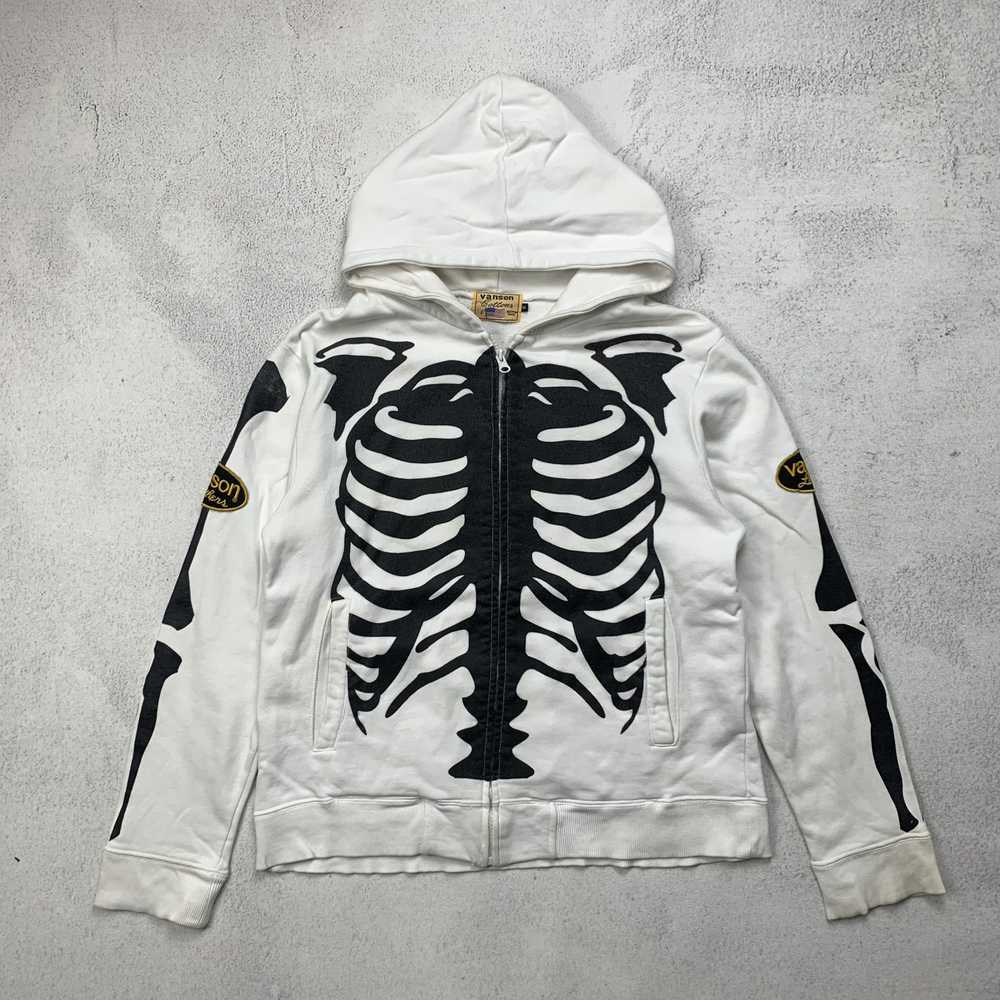 Streetwear × Vanson Leathers Vanson Skeleton Hood… - image 1