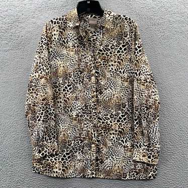 Vintage CHICOS Cheetah Print Long Sleeve Top for … - image 1