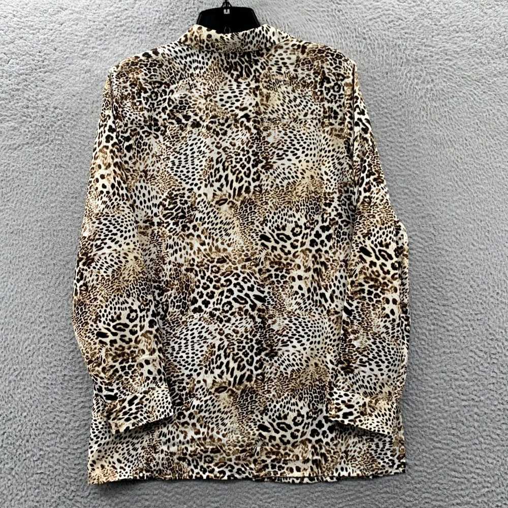 Vintage CHICOS Cheetah Print Long Sleeve Top for … - image 2