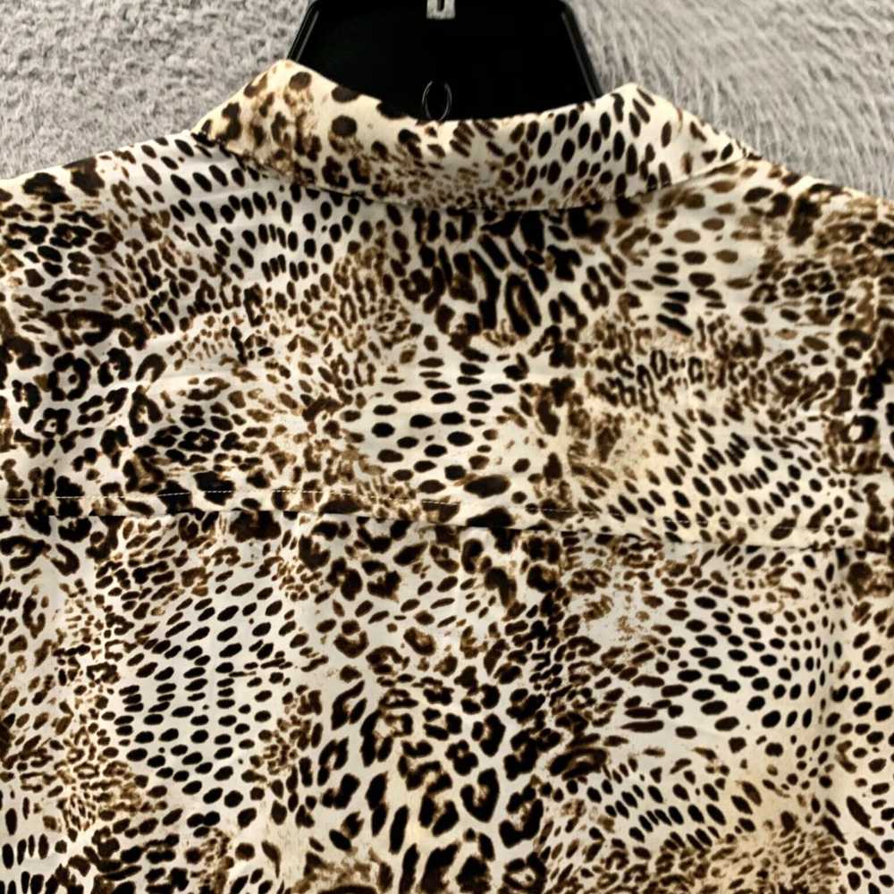 Vintage CHICOS Cheetah Print Long Sleeve Top for … - image 5