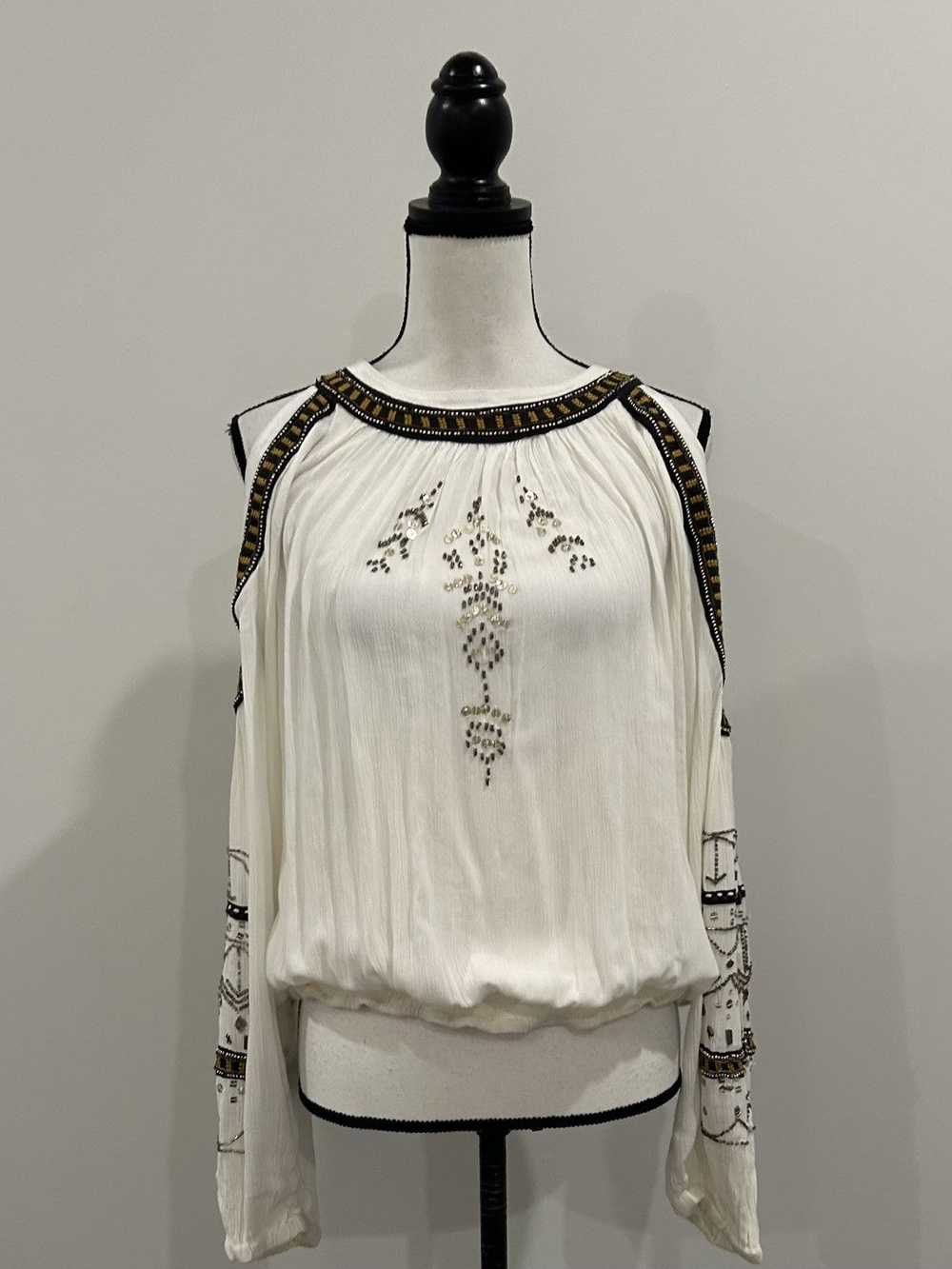 Free People Free People Embellished Blouse - image 1