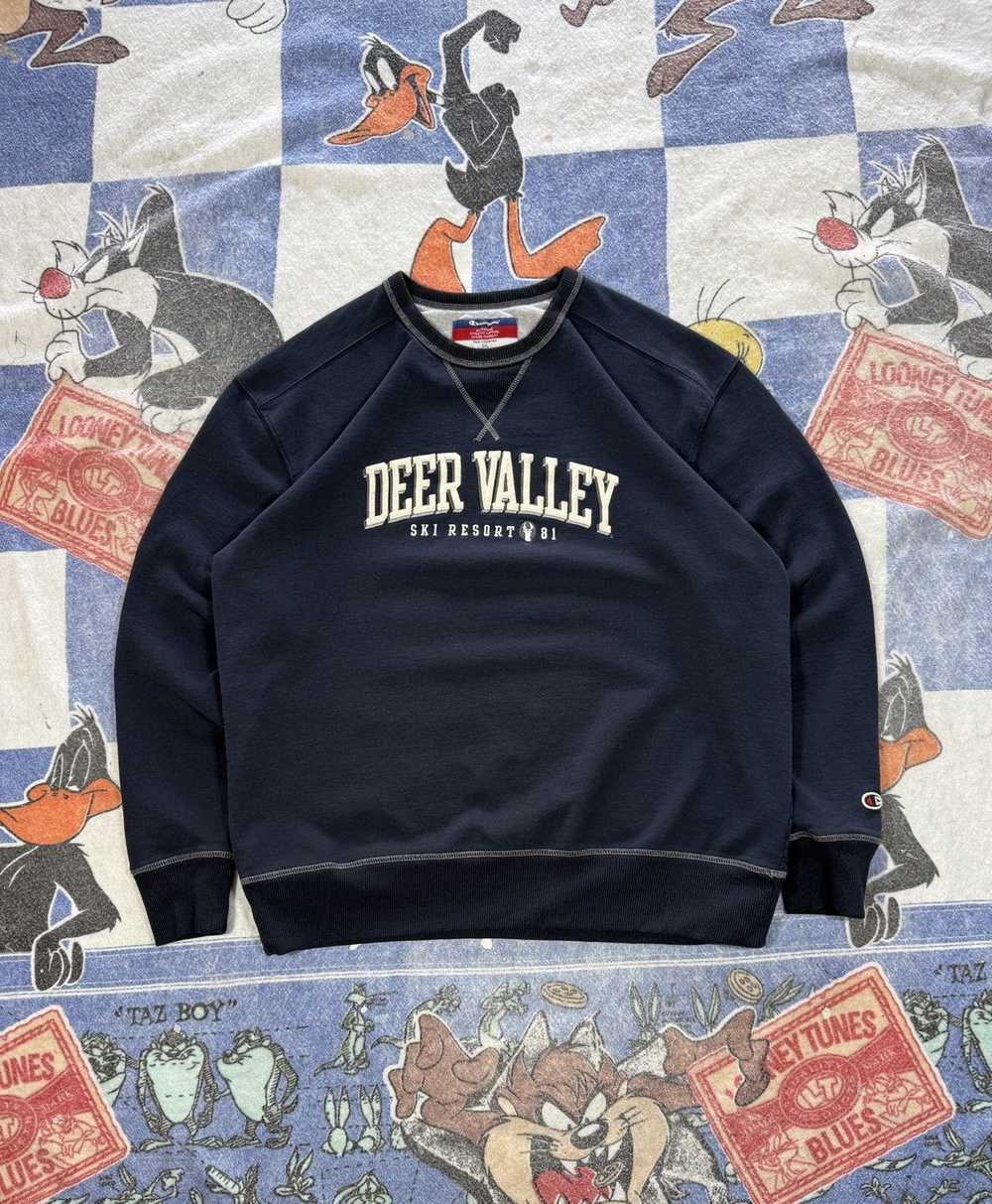 Champion Deer valley ski resort crewneck sweatshi… - image 1