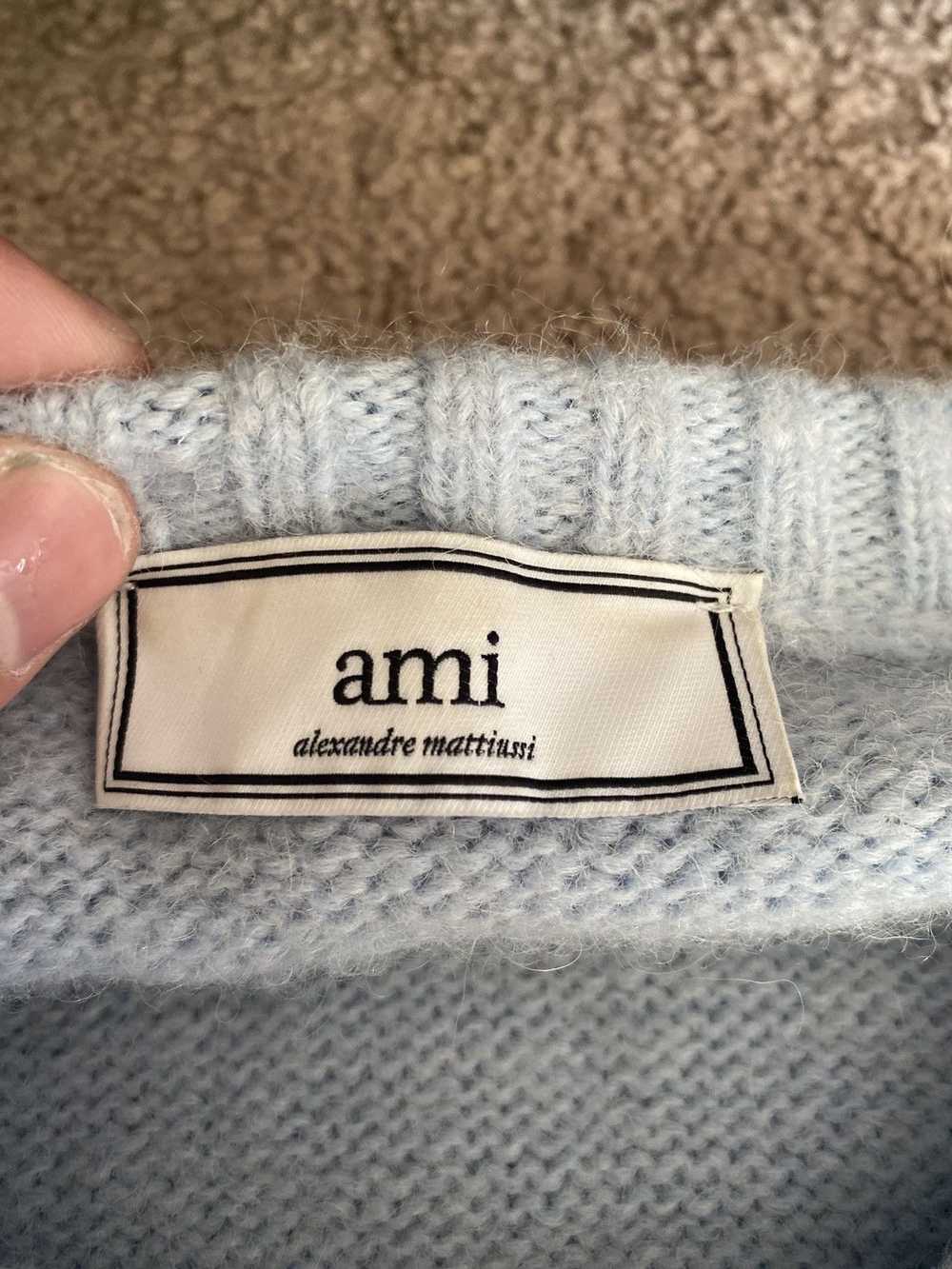 AMI × Designer × Streetwear AMI Baby Blue Sweater - image 2