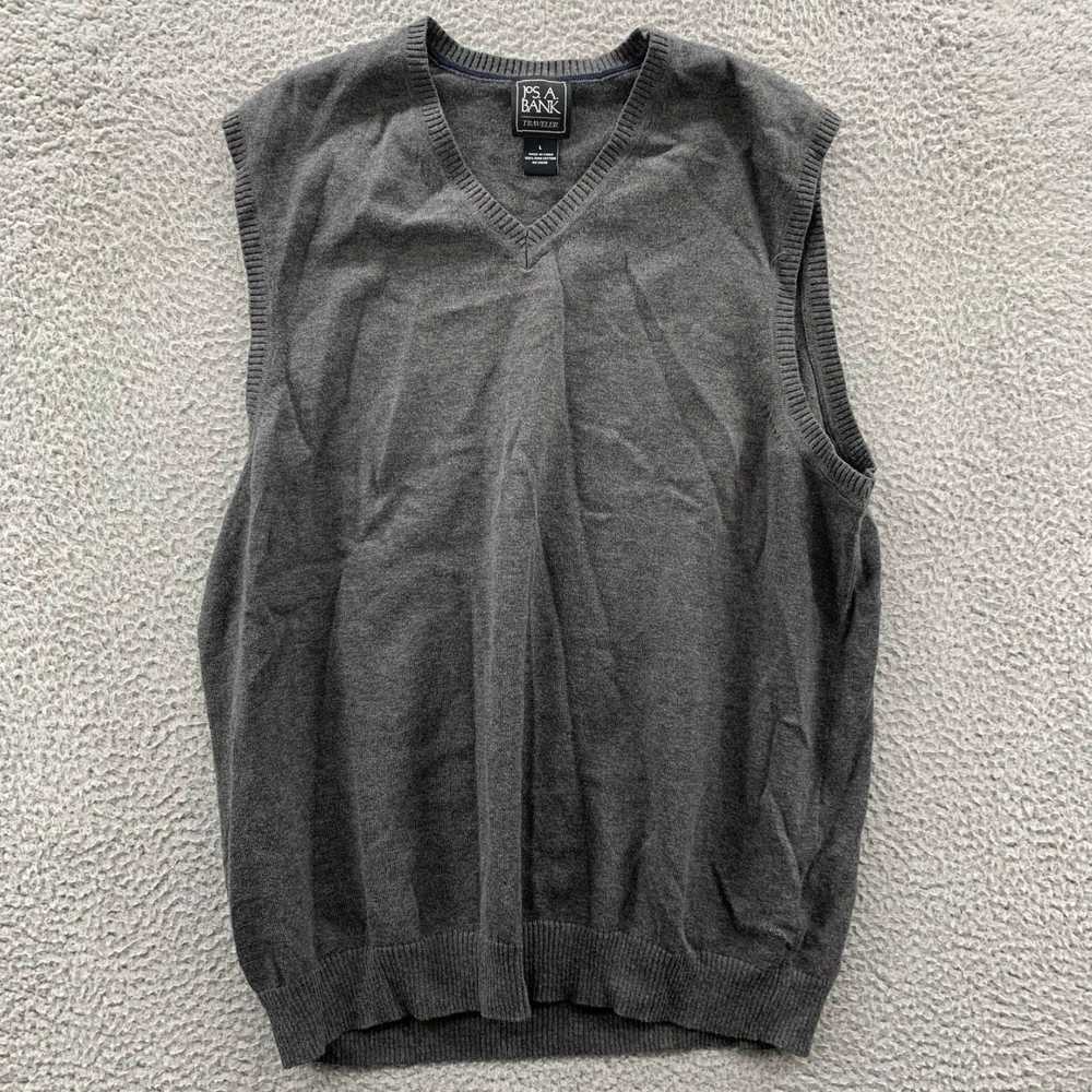 Jos. A. Bank Gray Traveler Vest for Men in Large … - image 1