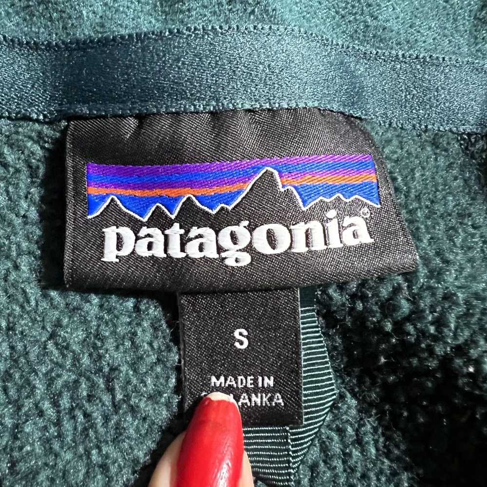 Patagonia Soft and Cozy Green Knit Sweater Fleece… - image 6