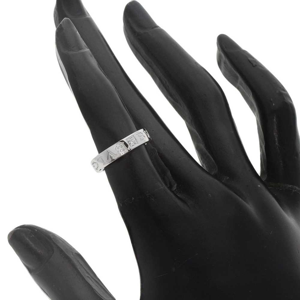 Bvlgari BVLGARI Double 1P Diamond Ring, 18K White… - image 6