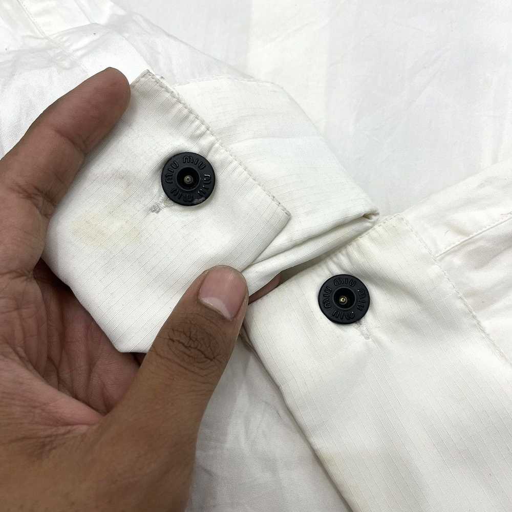 Miu Miu × Prada Vintage Miu Miu White Button Up S… - image 11