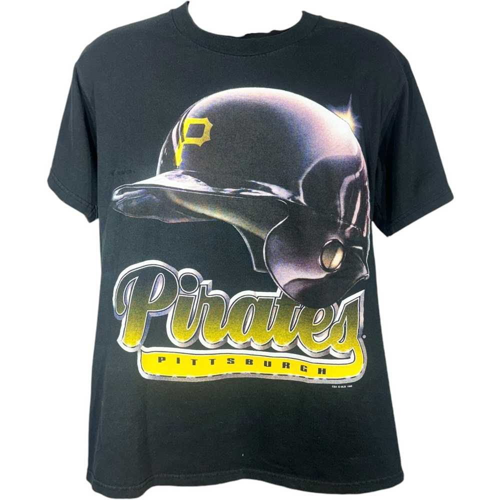 Csa Vintage Pittsburgh Pirates Helmet Graphic Tee… - image 1