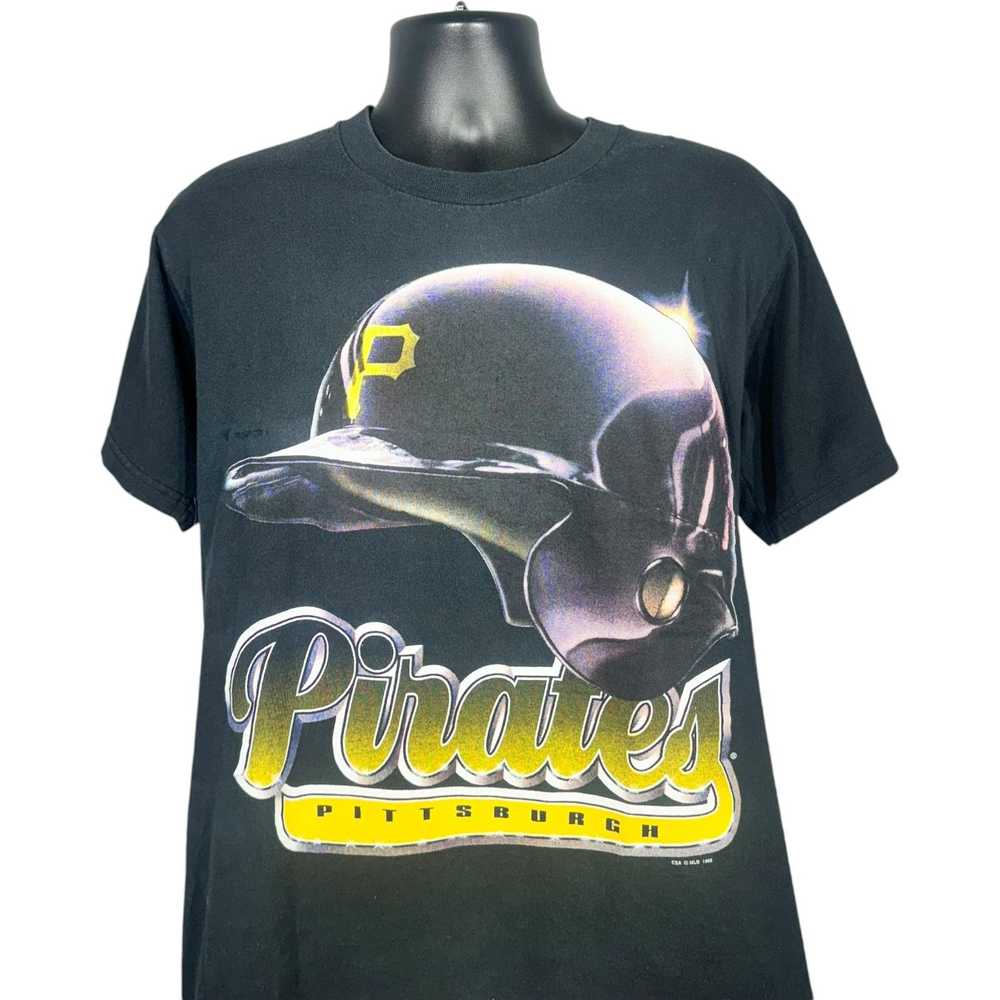 Csa Vintage Pittsburgh Pirates Helmet Graphic Tee… - image 2