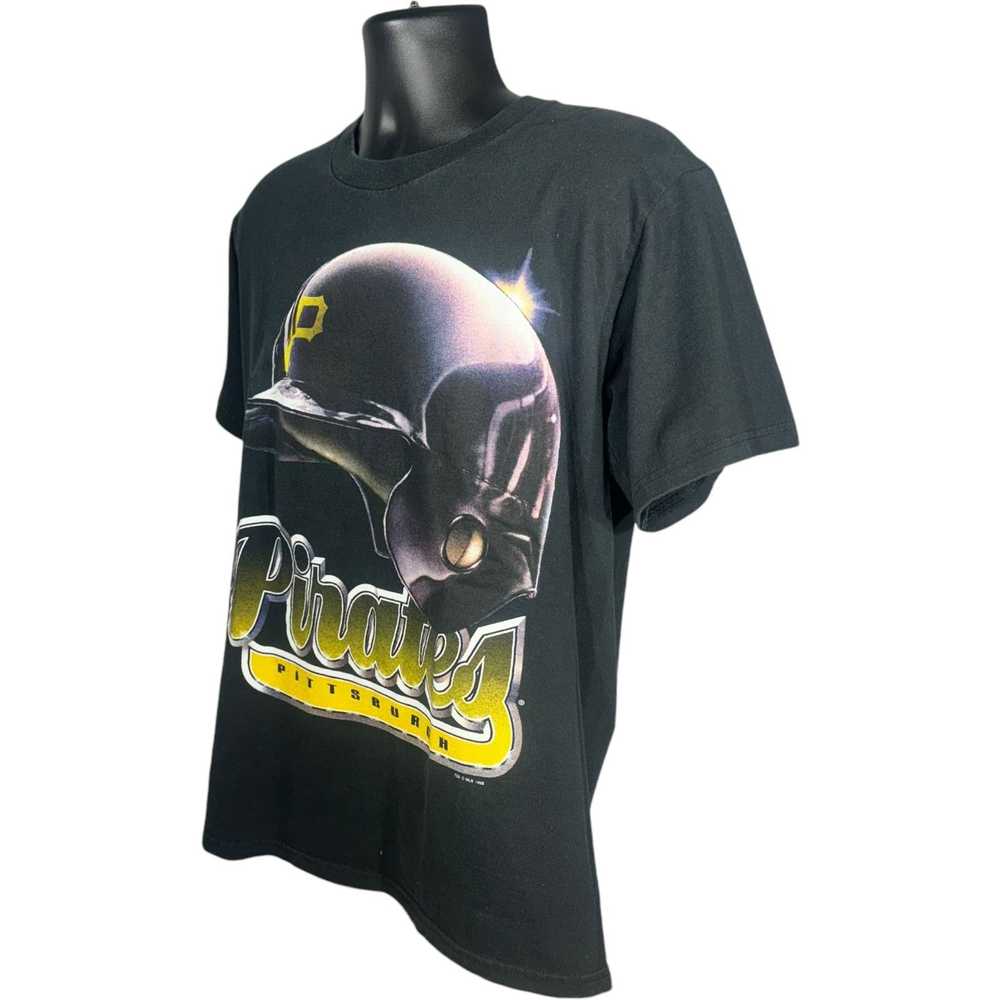 Csa Vintage Pittsburgh Pirates Helmet Graphic Tee… - image 3