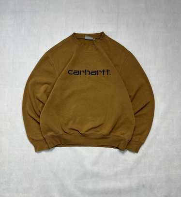 Carhartt Sweatshirt Carhartt spellout big logo gre