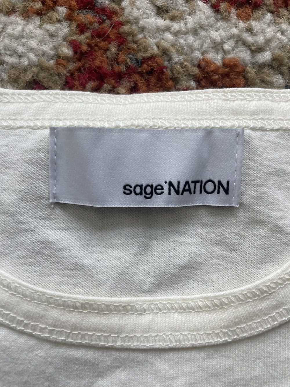 Sage Nation Sage Nation Cream Short Sleeve Lock T… - image 2