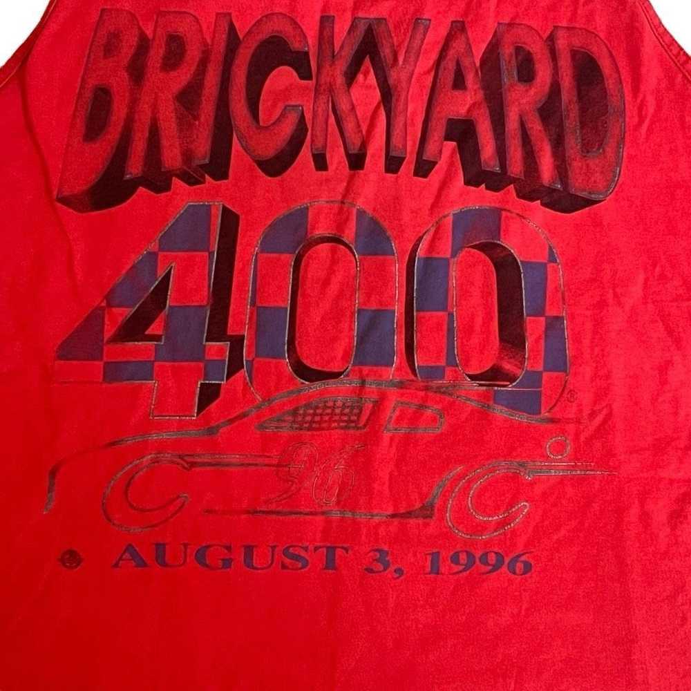 Hanes Vintage 1996 Brickyard 400 Tank Top Men's X… - image 2