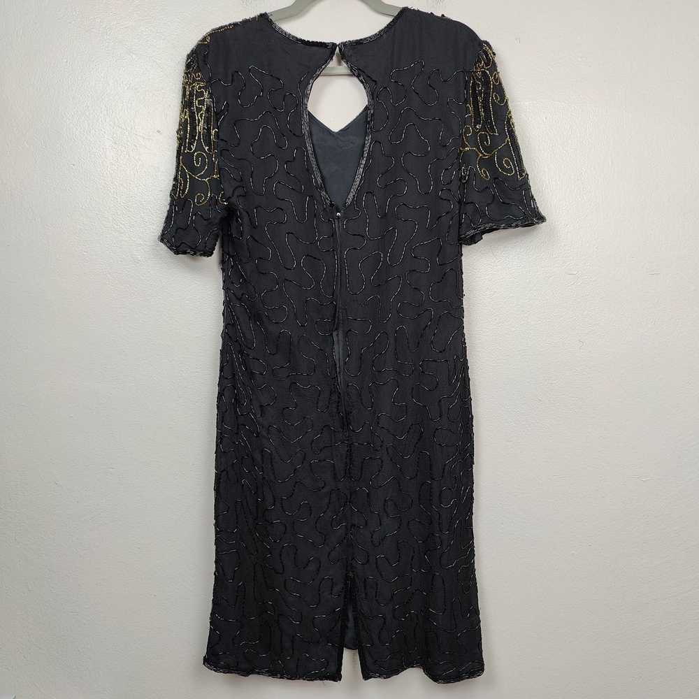 Other Vintage JMC Beaded Silk Dress Womens Medium… - image 3