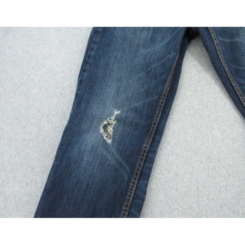 Vintage Blue Bowery Slim Straight Distressed Mens… - image 3