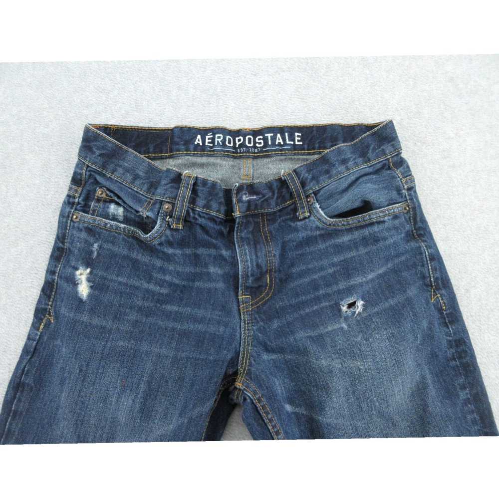 Vintage Blue Bowery Slim Straight Distressed Mens… - image 5