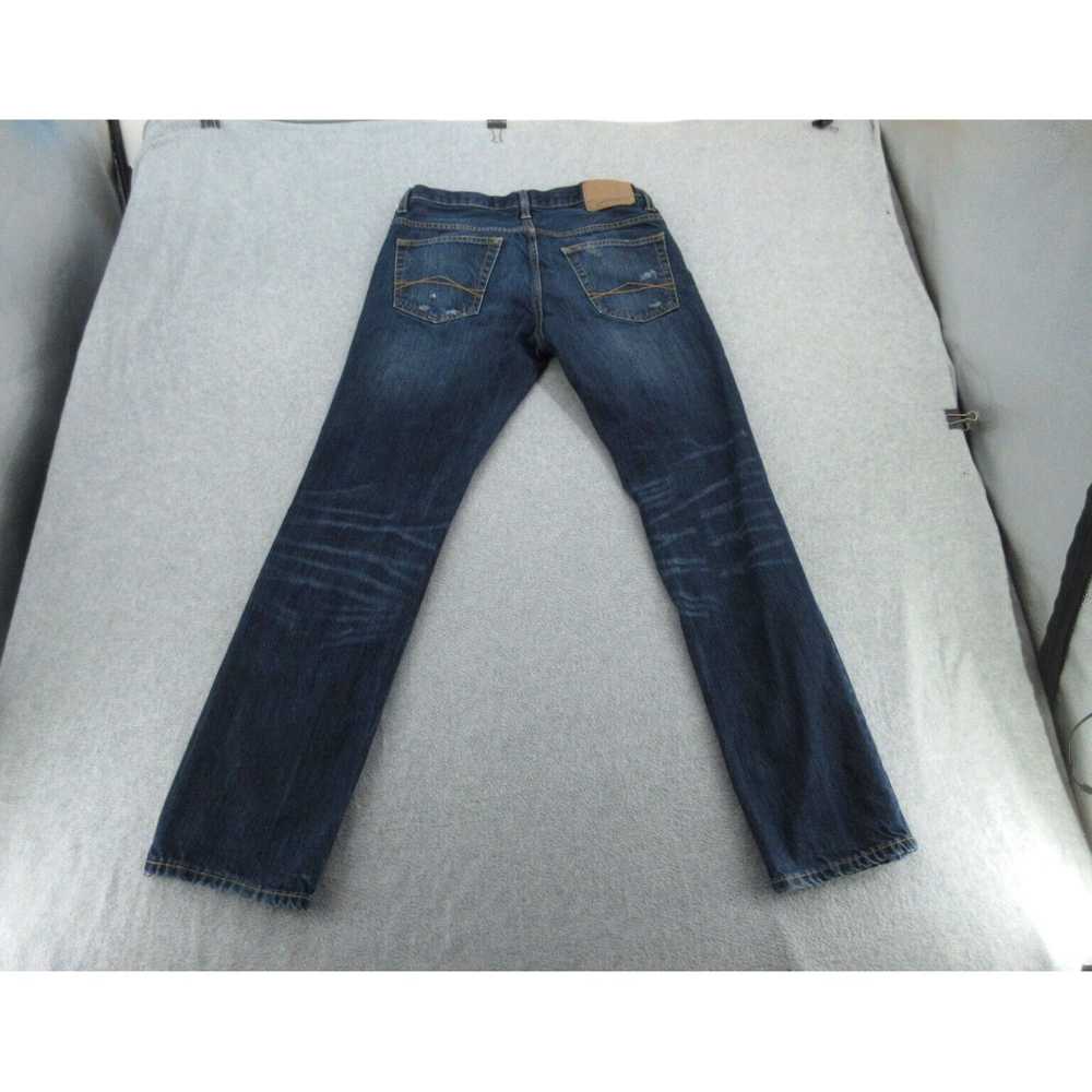 Vintage Blue Bowery Slim Straight Distressed Mens… - image 6