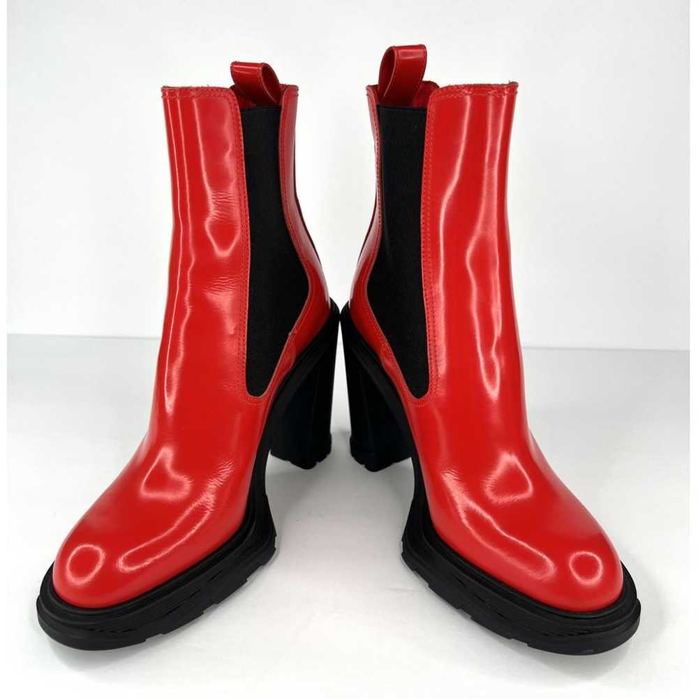 Alexander McQueen Leather biker boots - image 3