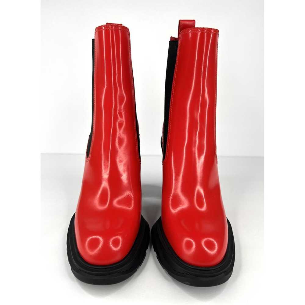 Alexander McQueen Leather biker boots - image 4