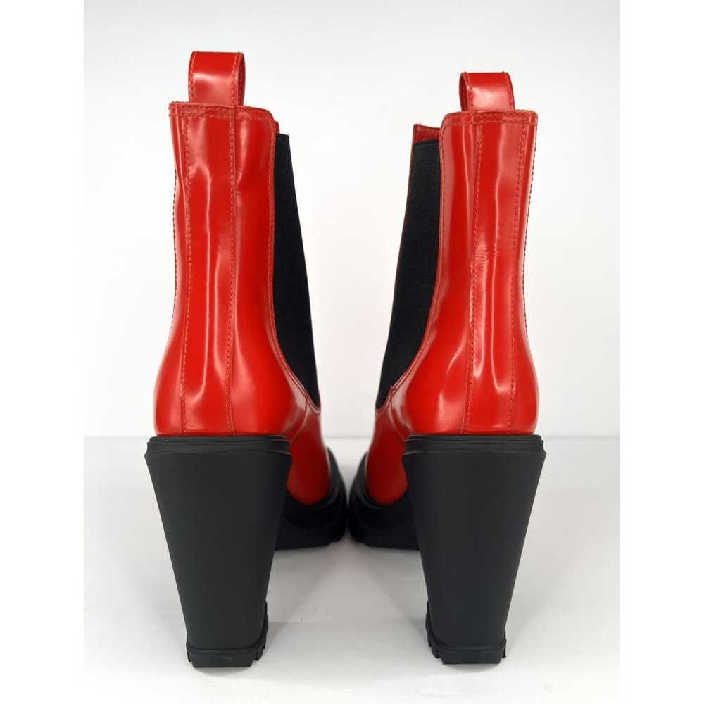 Alexander McQueen Leather biker boots - image 5