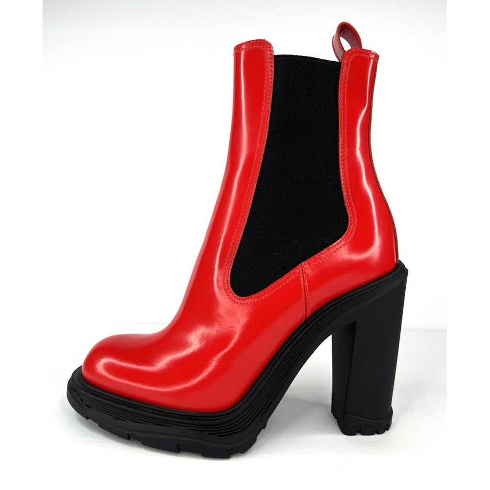 Alexander McQueen Leather biker boots - image 8