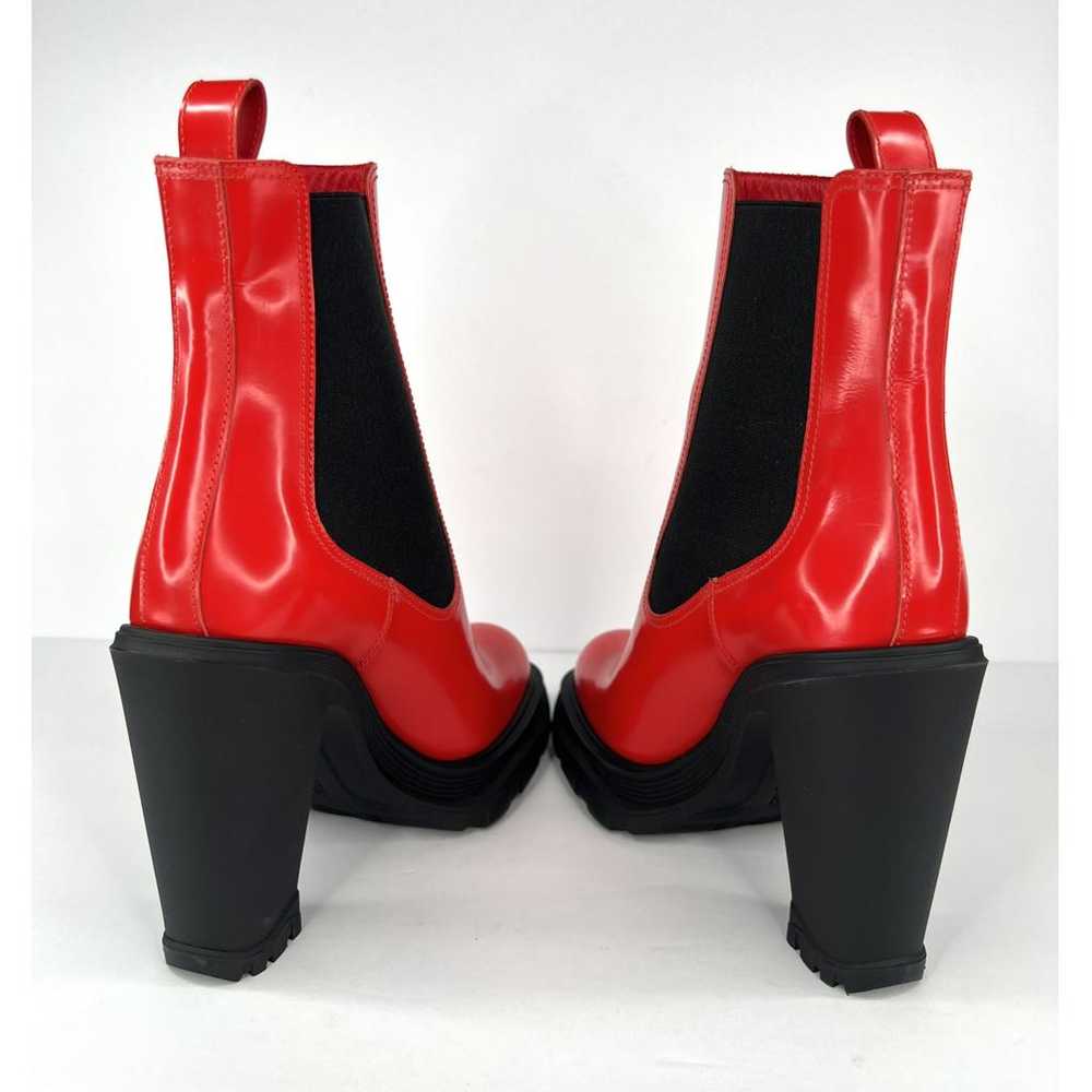 Alexander McQueen Leather biker boots - image 9