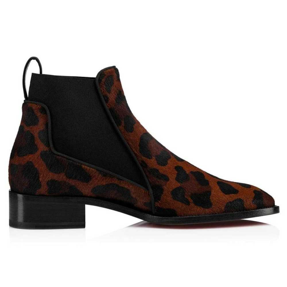 Christian Louboutin Pony-style calfskin western b… - image 4