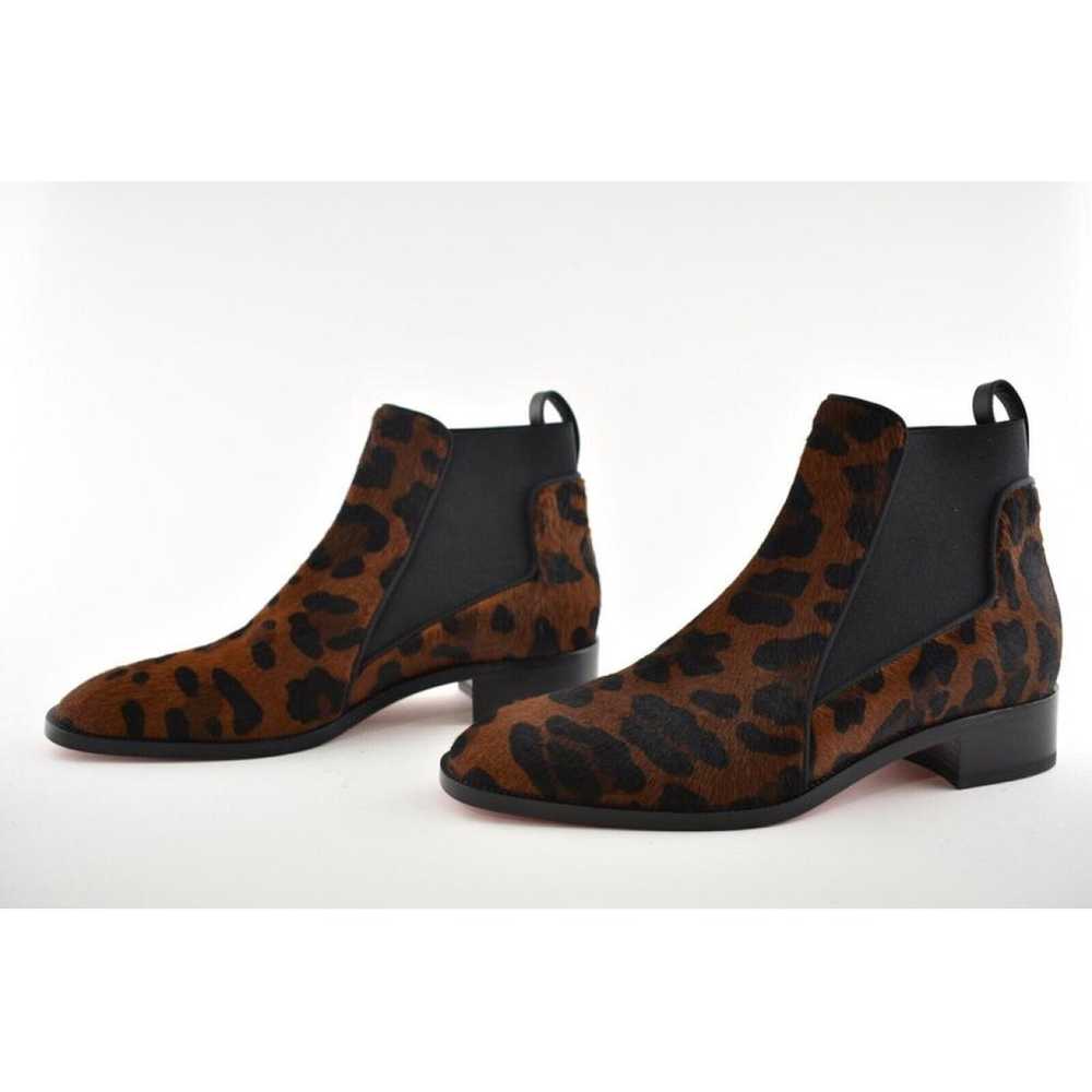 Christian Louboutin Pony-style calfskin western b… - image 7