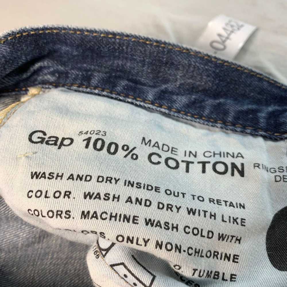 Gap Authentic Measured Medium Wash Denim Blue Pan… - image 7