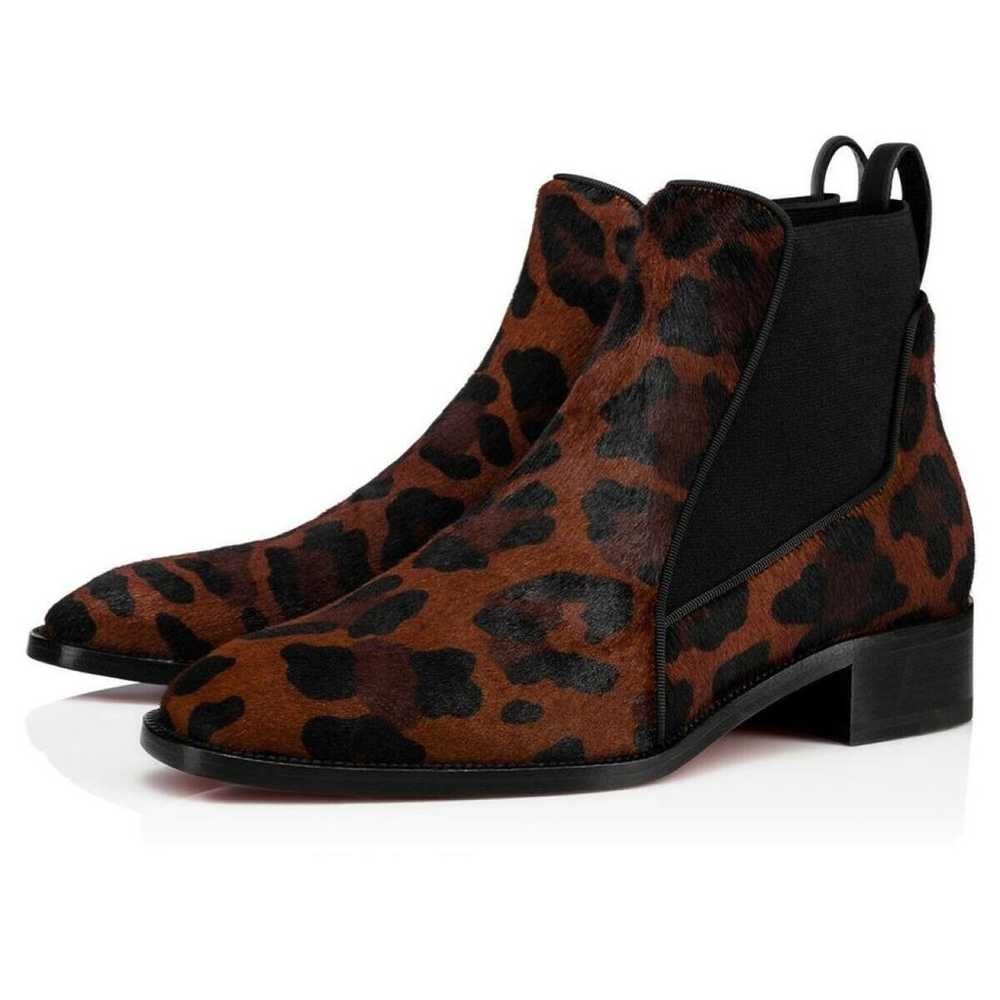 Christian Louboutin Pony-style calfskin western b… - image 2