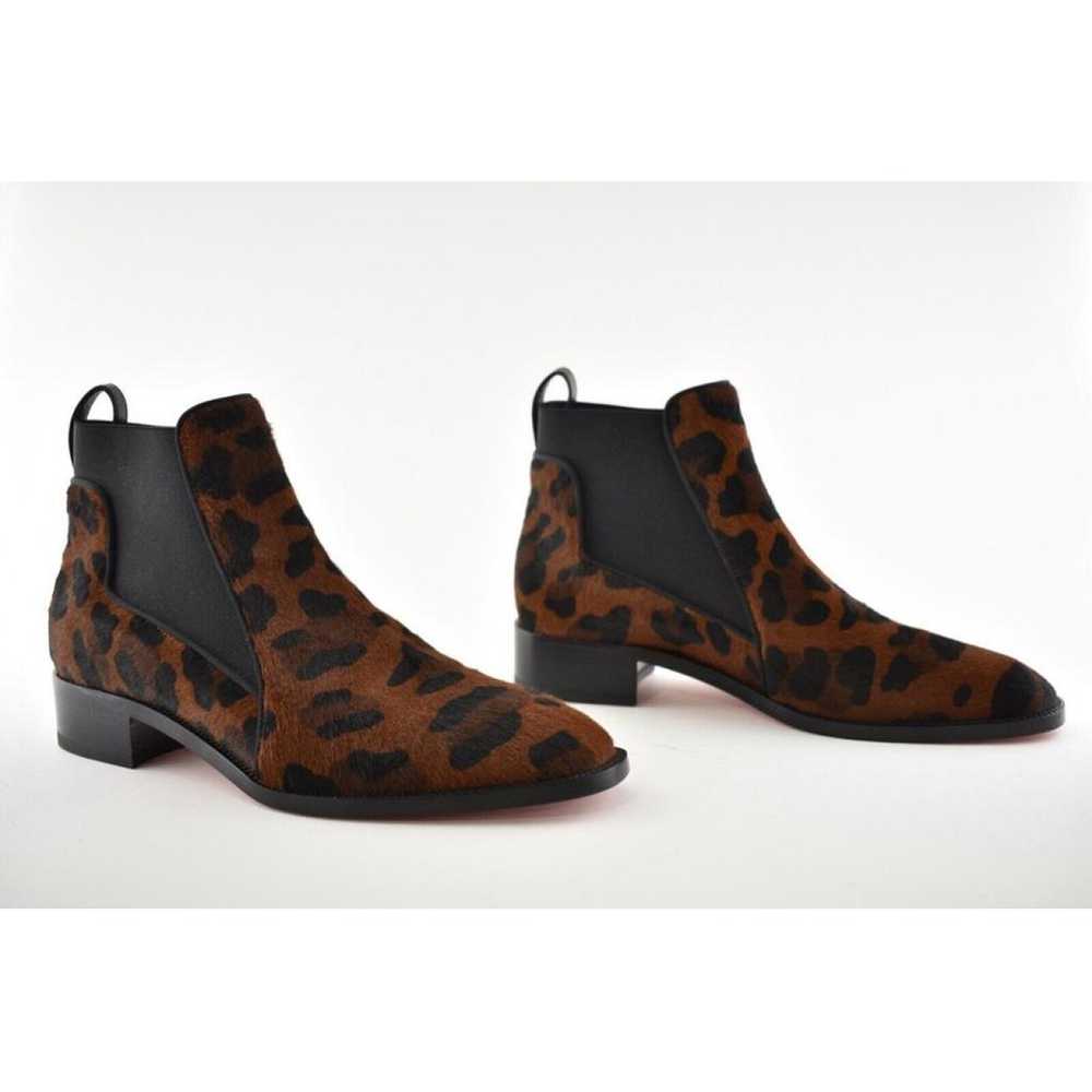 Christian Louboutin Pony-style calfskin western b… - image 3