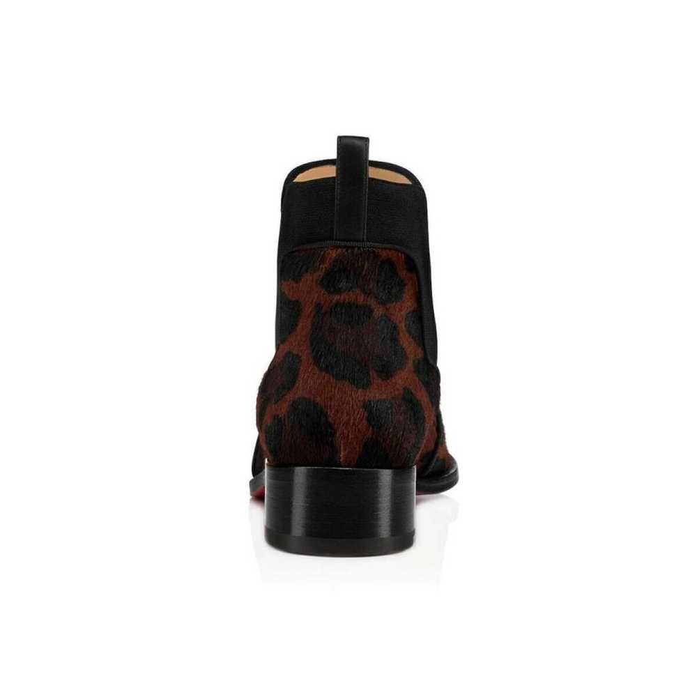 Christian Louboutin Pony-style calfskin western b… - image 7