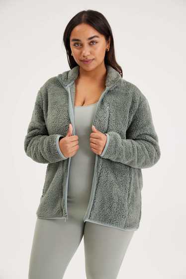 Girlfriend Collective Pine Recycled Full-Zip Fleec