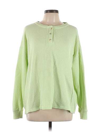 Old Navy Women Green Long Sleeve Blouse L