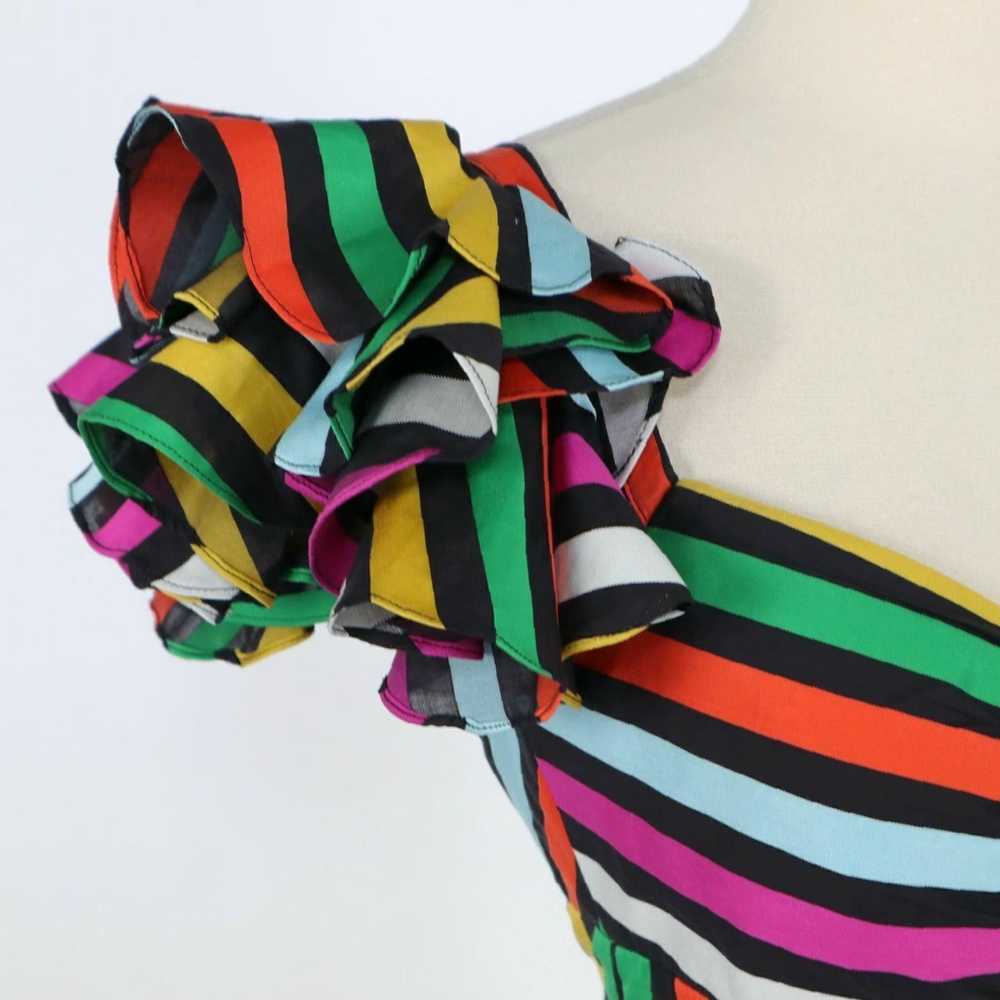 Caroline Constas Off the Shoulder Multicolor Ruff… - image 4