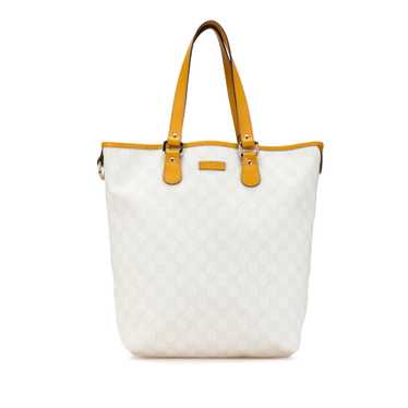 White Gucci GG Supreme Tote