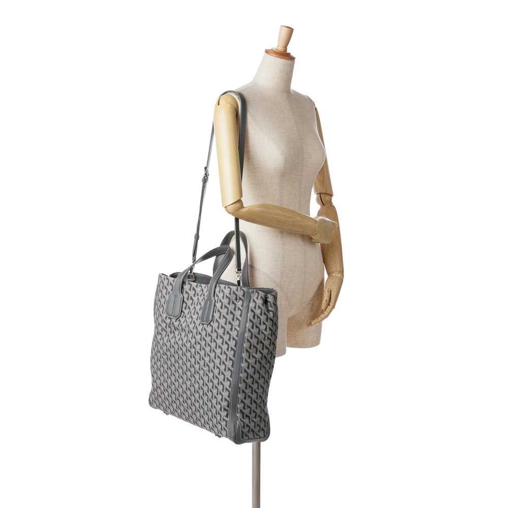 Gray Goyard Goyardine Voltaire Satchel - image 6