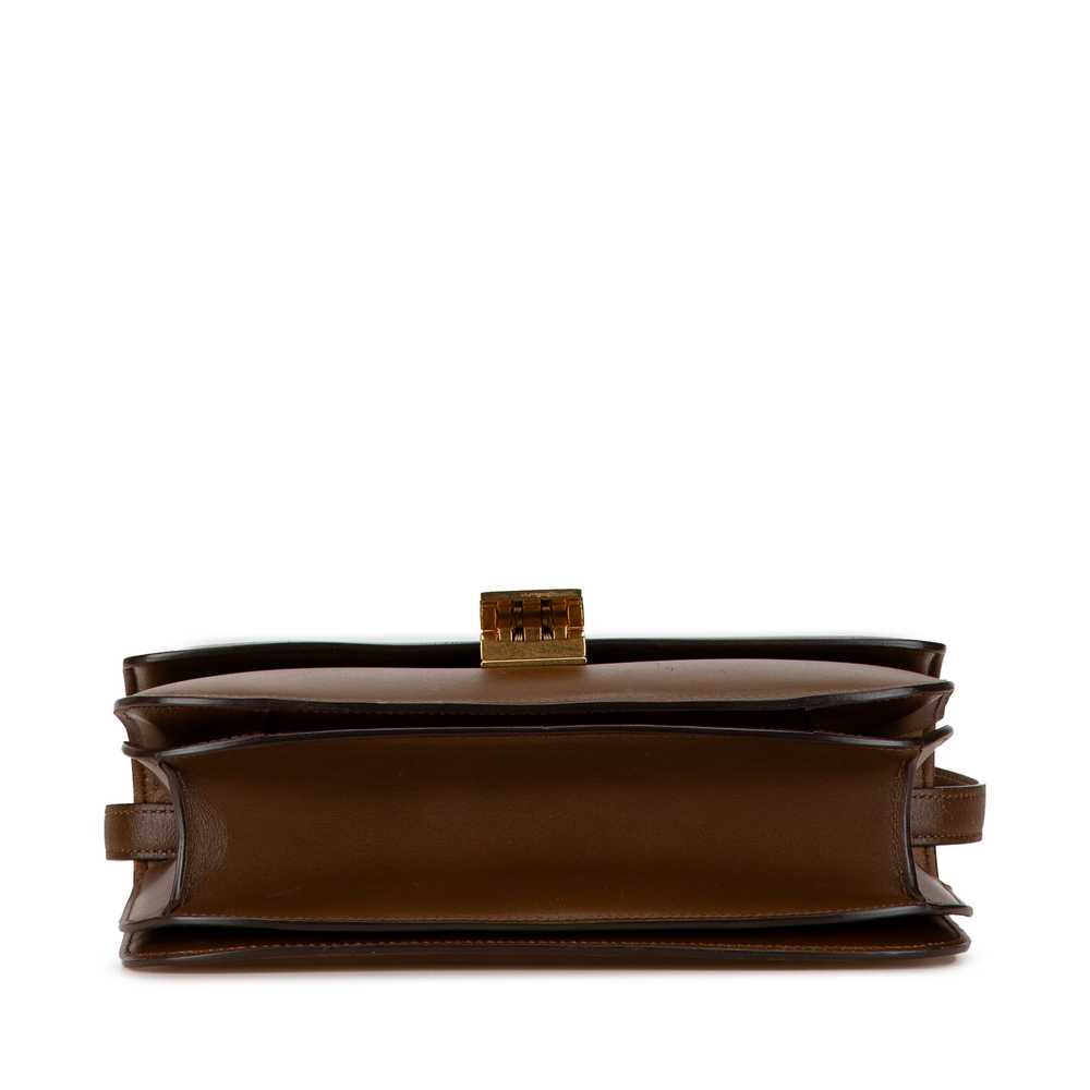 Brown Celine Medium Calfskin Classic Box Crossbod… - image 3