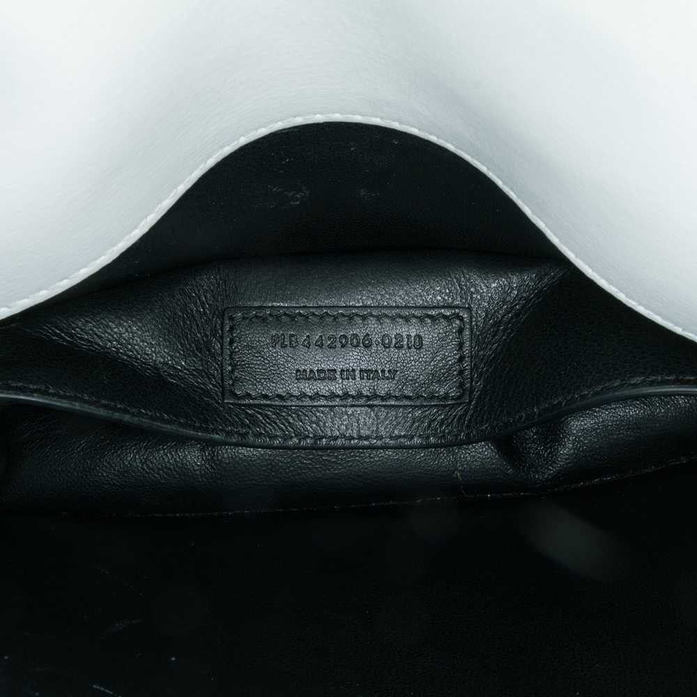 Black Saint Laurent Medium Bicolor Leather Monogr… - image 8